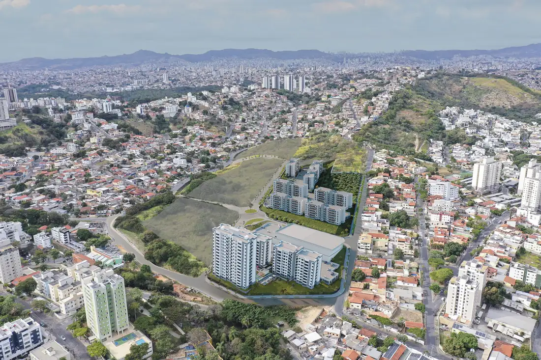 Vista aérea do Città Riva no bairro Ouro Preto, BH